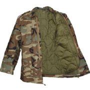 Woodland Camouflage M-65 Field Jacket